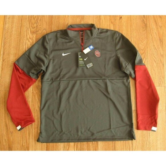 2017 New W/ Defect Nike Oklahoma Sooners Football Pullover Sz S (CQ5704-060) - Picture 1 of 10